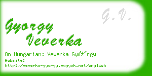 gyorgy veverka business card